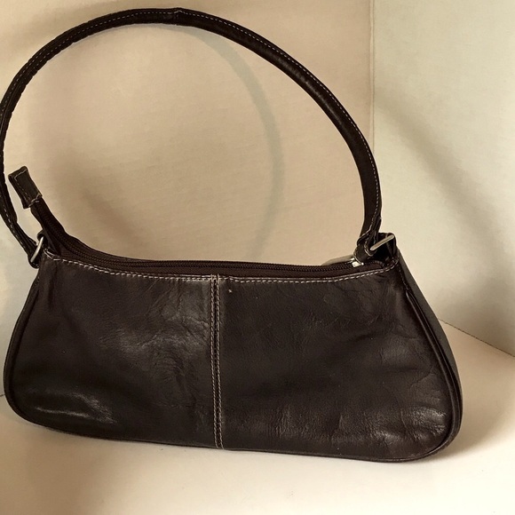 Leather Hand Bag | Brownie Dark Chocolate Bag | Source Unknown - Picture 6 of 11